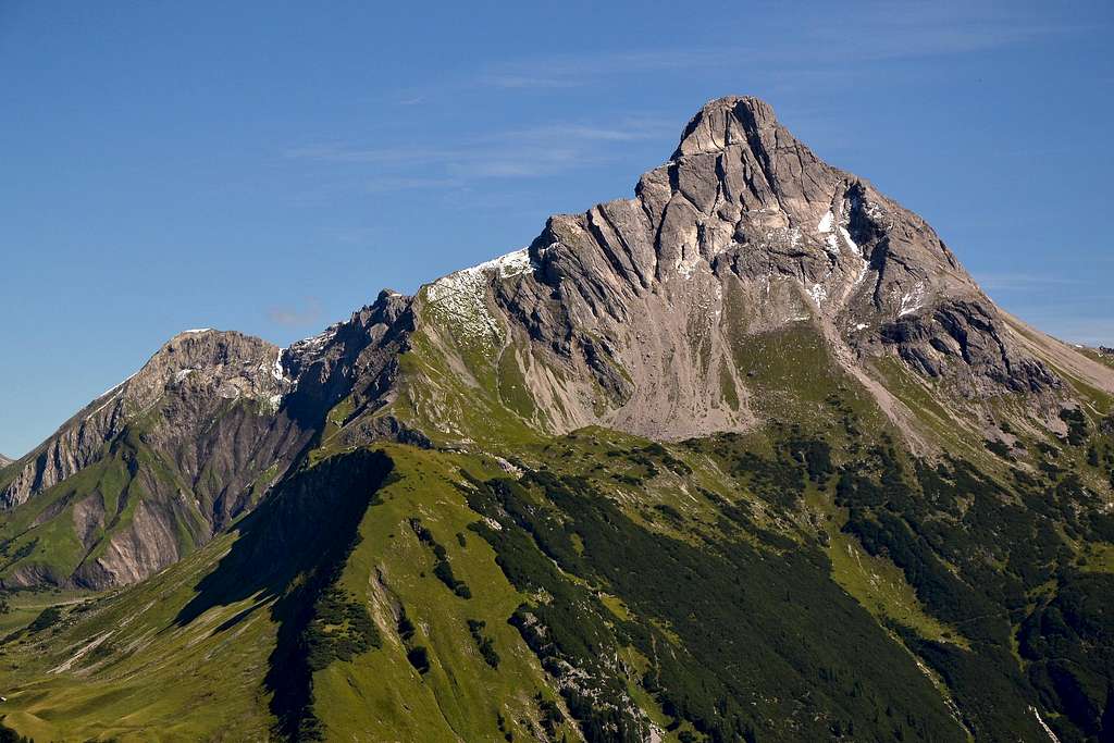 View to Biberkopf (2599m) from the south