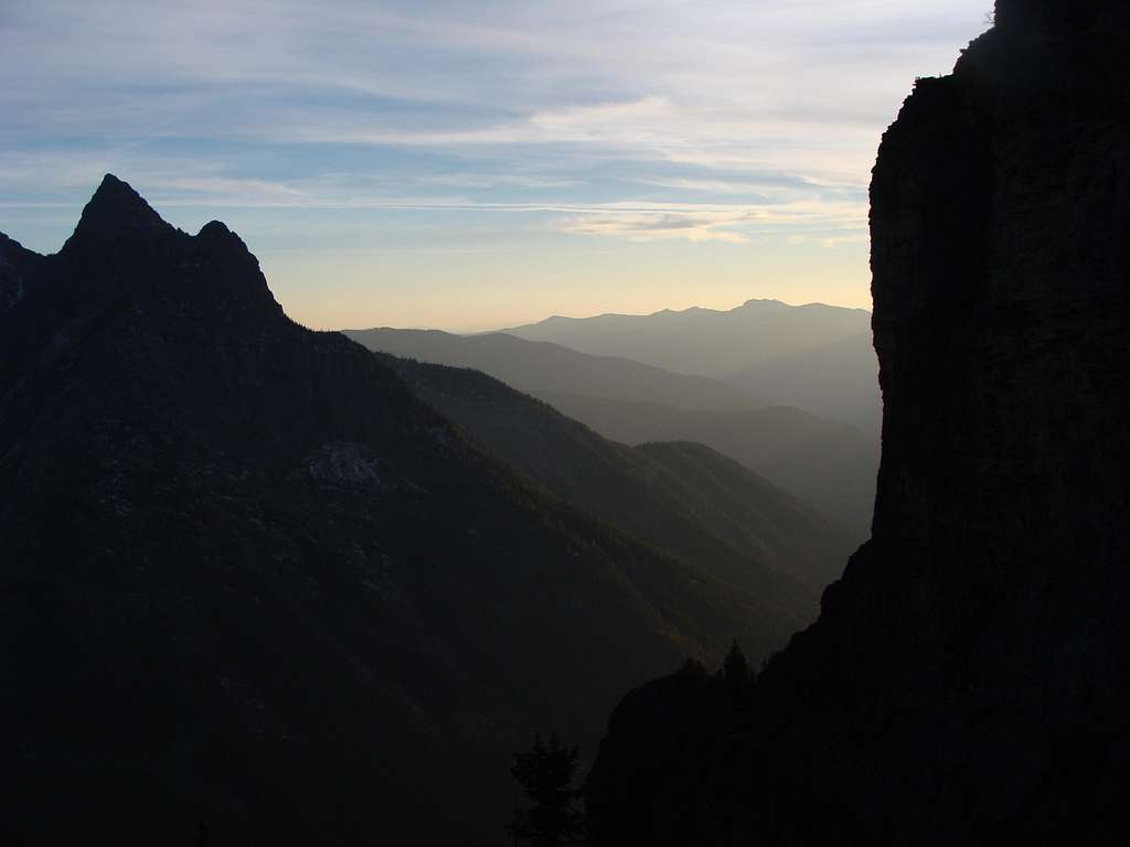 Ibex Peak and a smokey sunset.