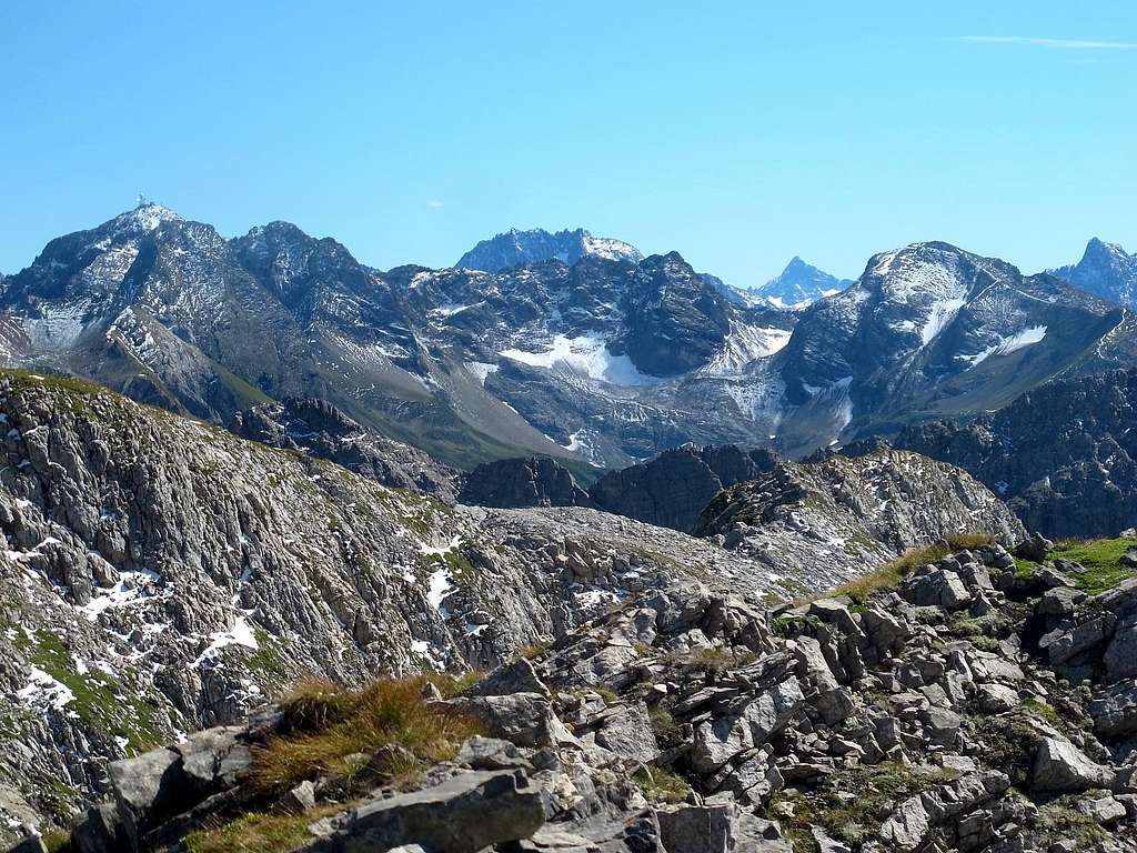View from Wösterspitze to the south east