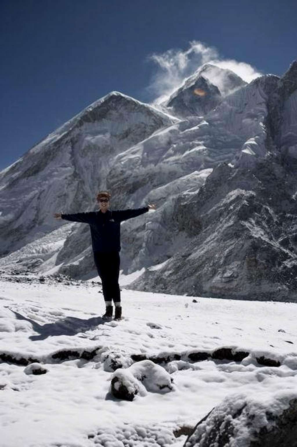 The peak of Everest taken...