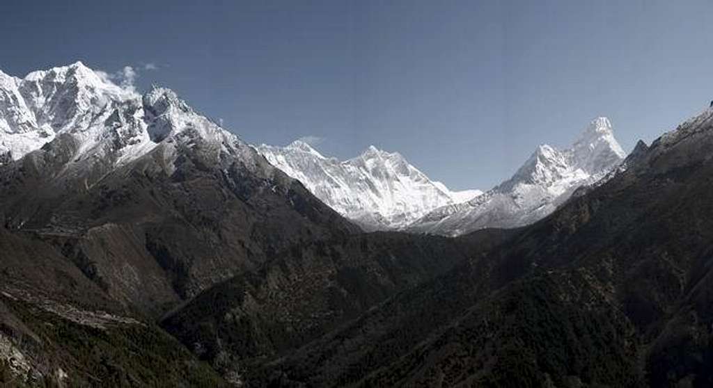 The Khumbu valley with...