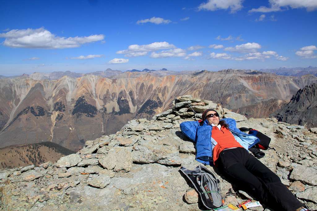 Napping on the summit