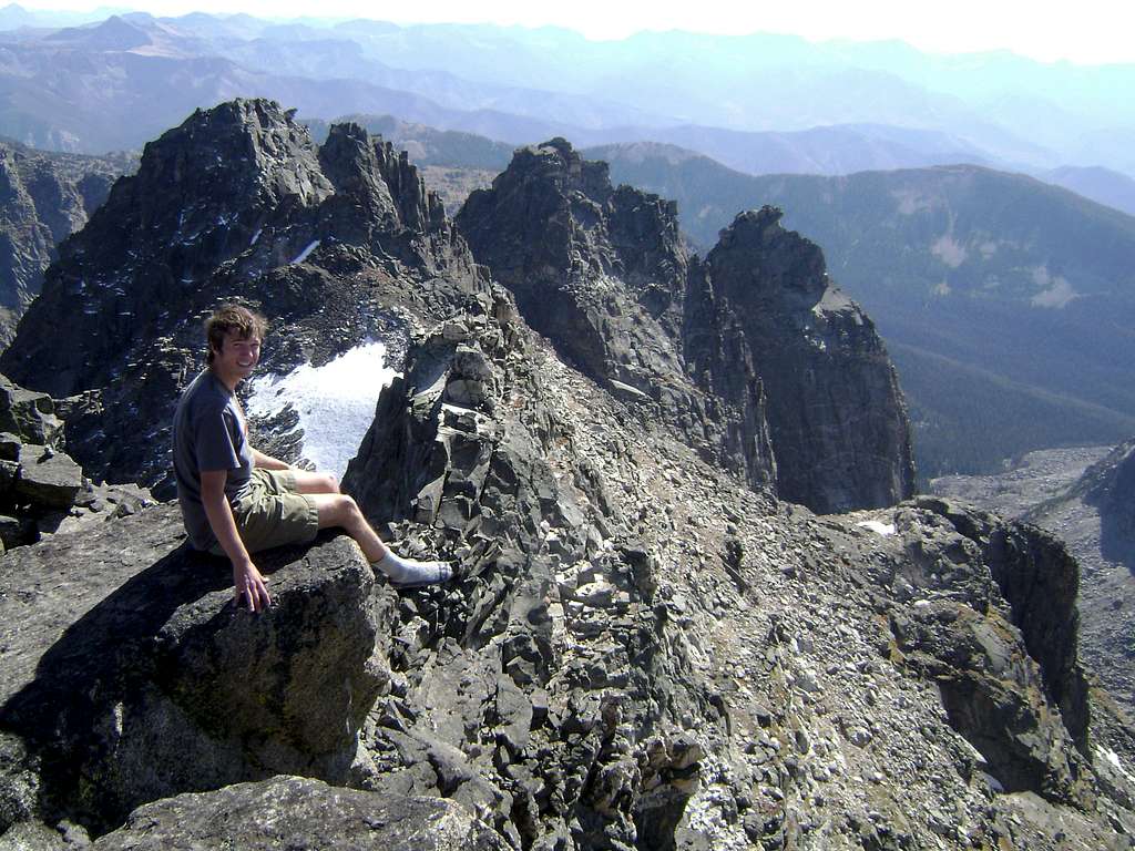 Hangin out on the summit of Mt Cowen-Absaroka Range MT