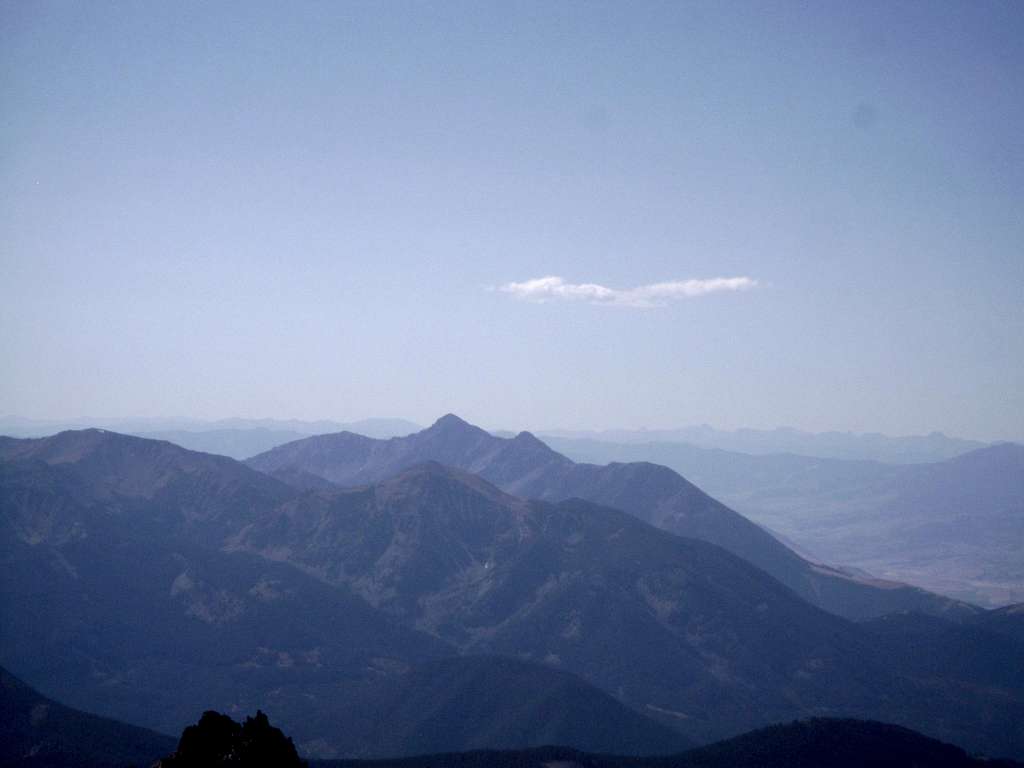 Emigrant Peak-Viewed from the summit of Mt Cowen