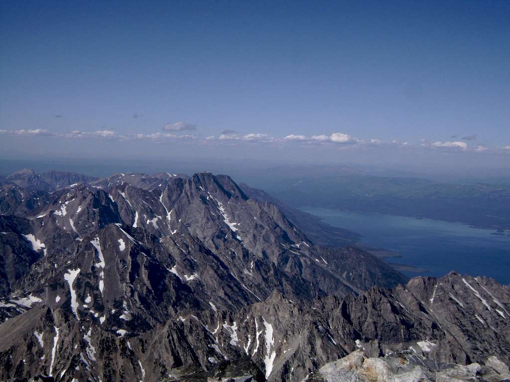 Mount Moran-Seen from the summit of the Grand Teton