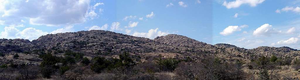 Granite and Twin Rocks from South Trailhead