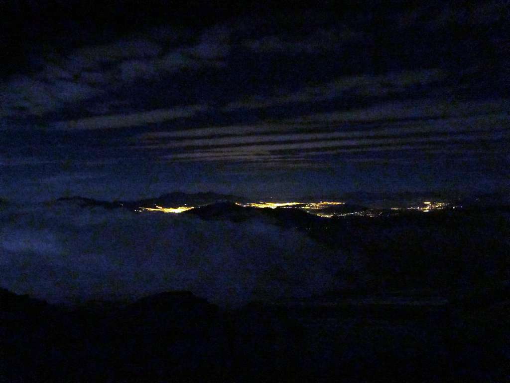 Lights of Quito from Cotopaxi