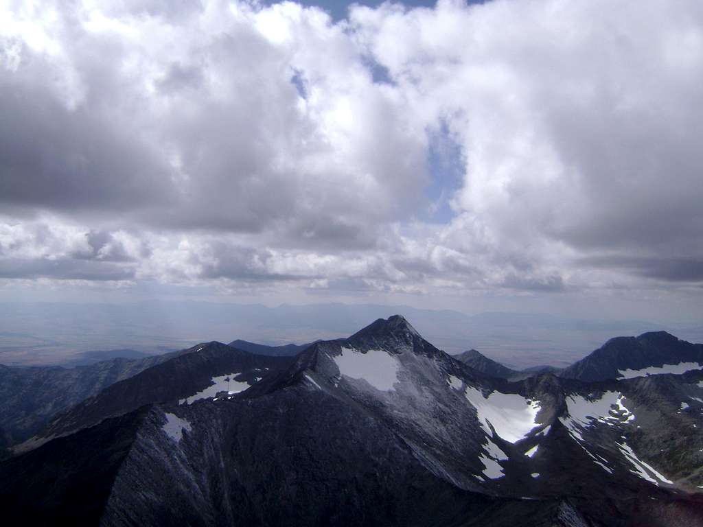 View to the west from the summit of Crazy Peak