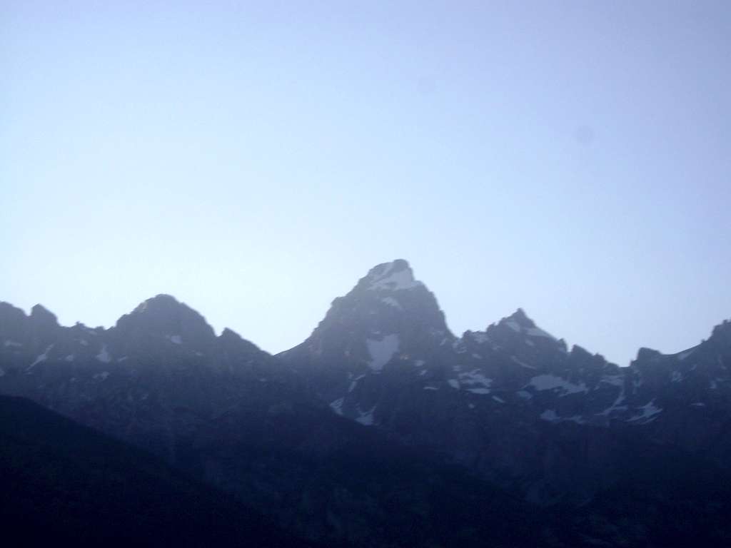 The Teton range-Evening light