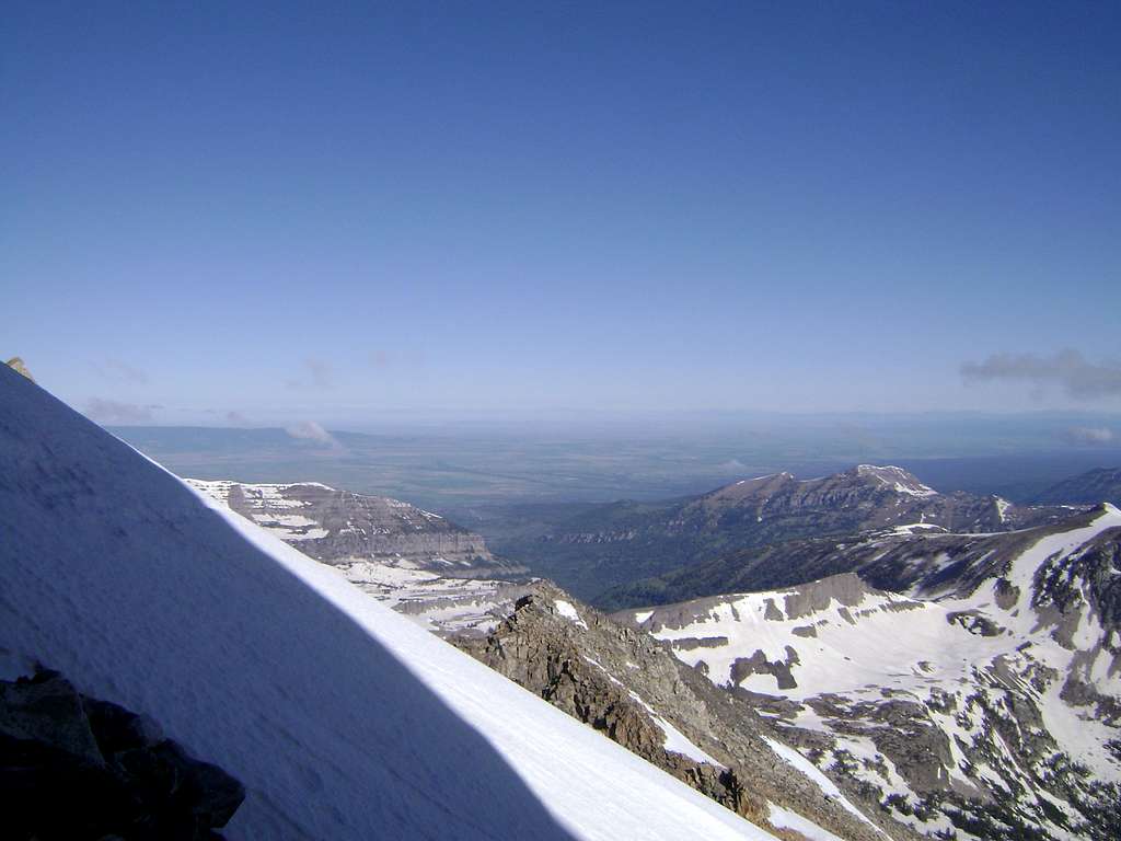 Steep snow on the South Teton