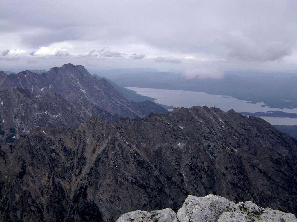 View of Mount Moran from the summit of Mount Owen