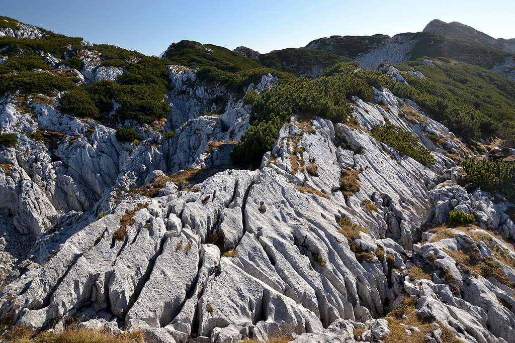Limestone karst on Untersberg