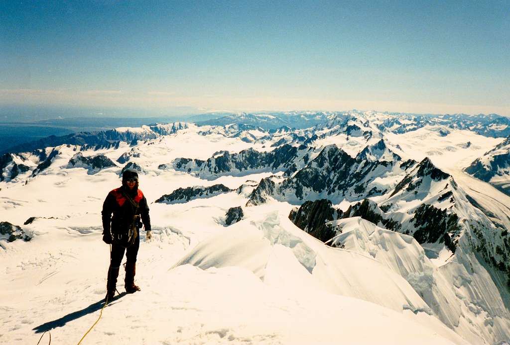 Summit of Mt. Tasman 1986