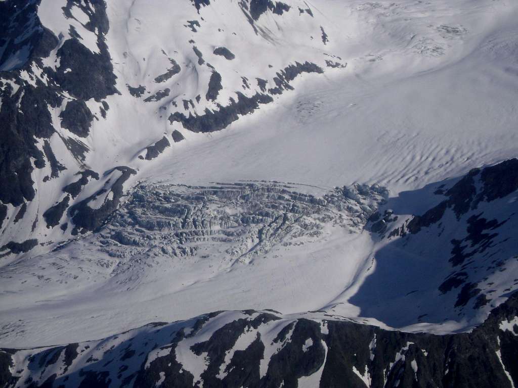 Glacier in Lake Clark National Park, in the Aleutian Range
