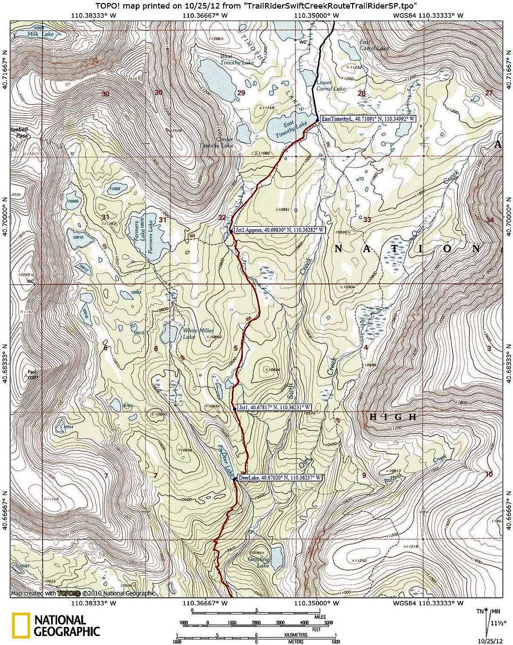 Swift Creek Topo Map 2