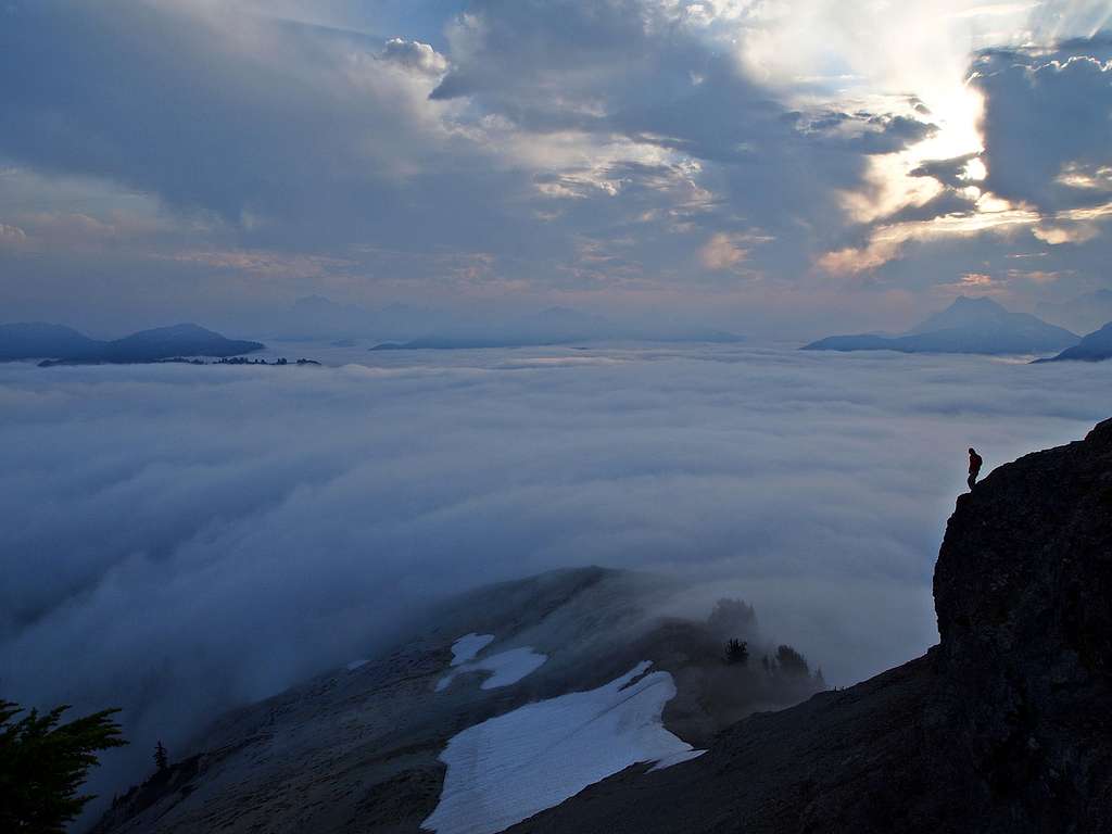 above the sea of clouds