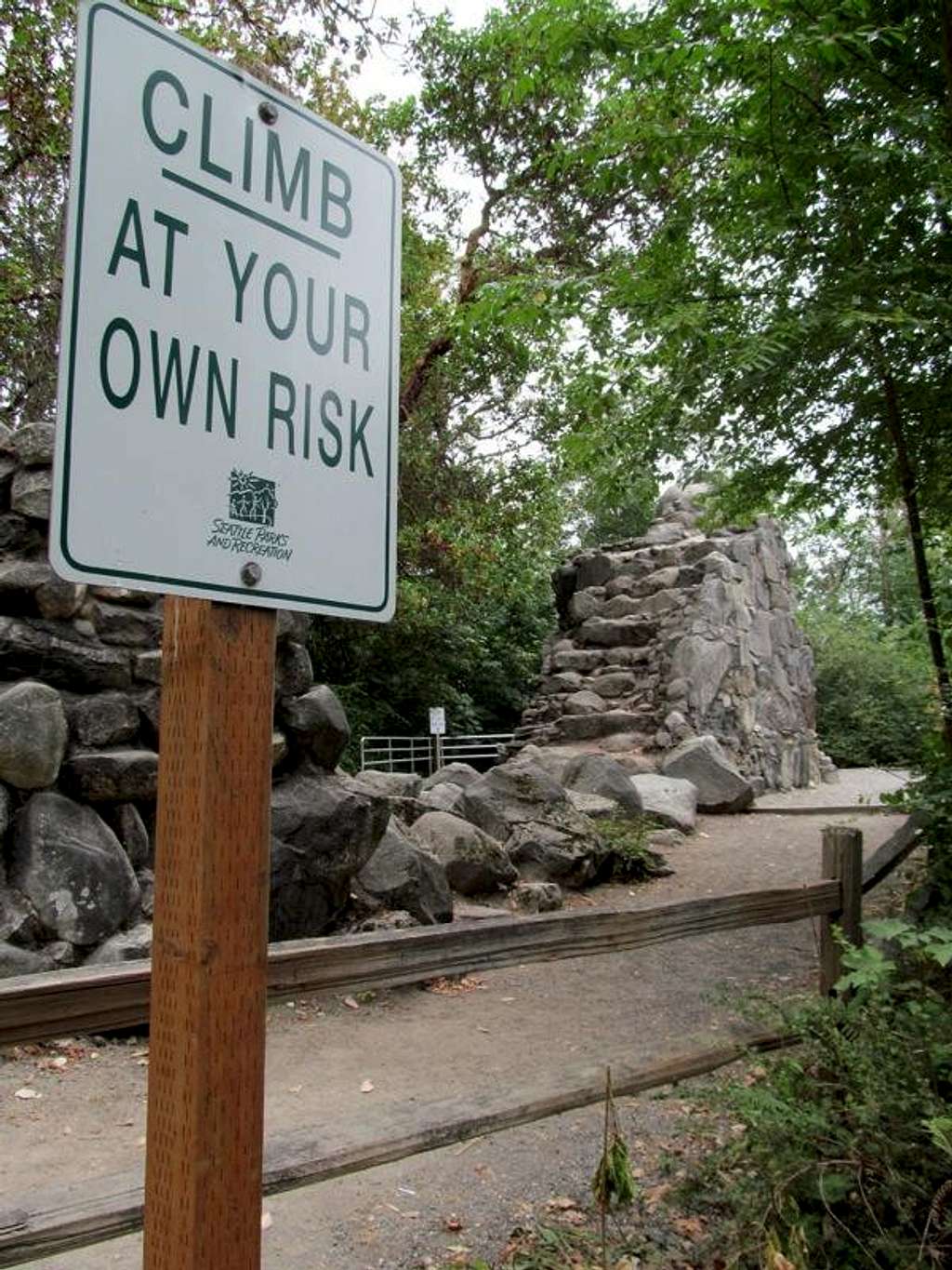 Climb at your own risk