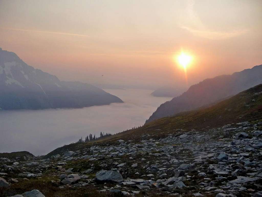 Above the Clouds during Sunset