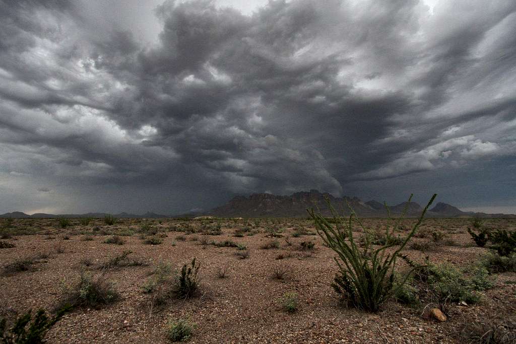Storm over the Chisos Mountains