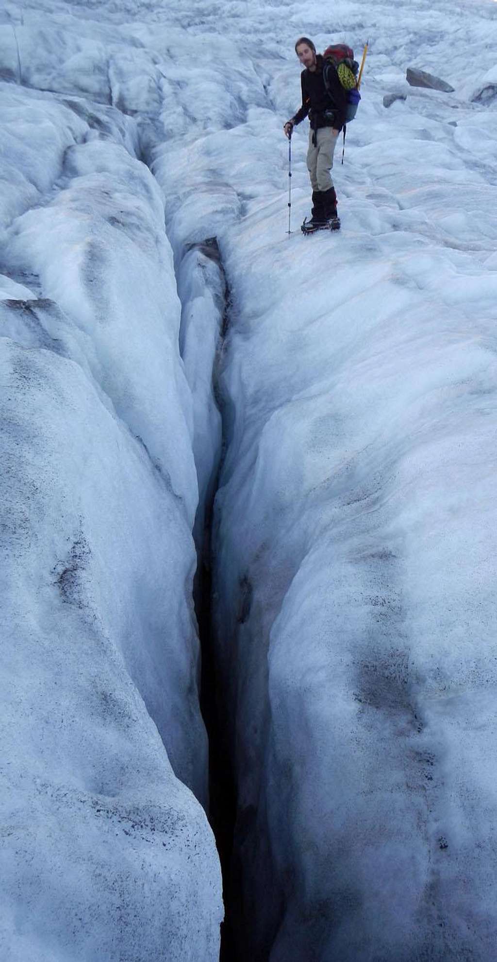 Grenz Glacier Crevasse