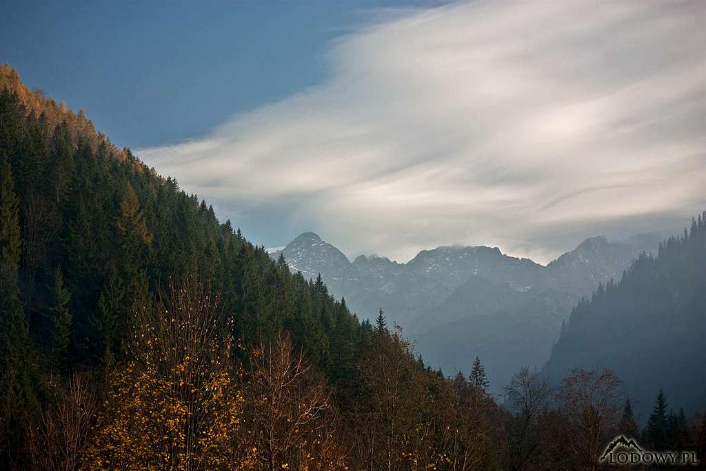 Weather change signs in Tatras