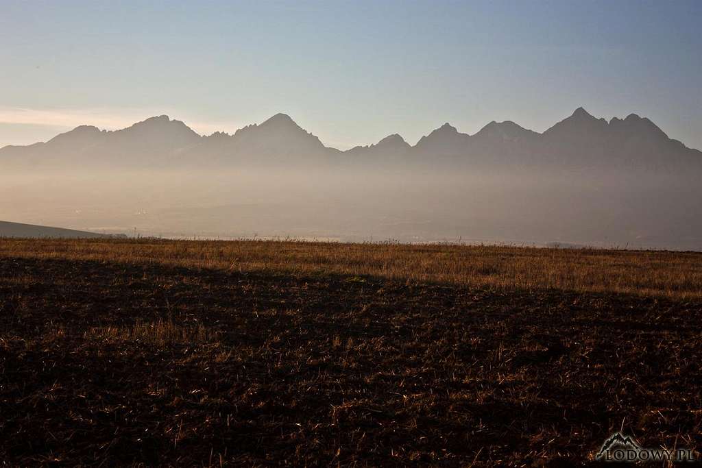 High Tatras from Spis highlands