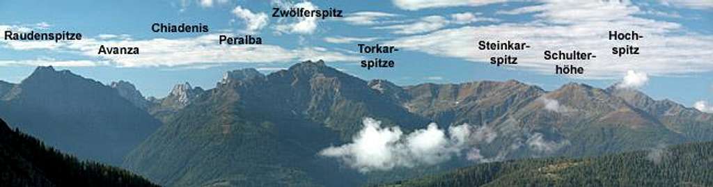 View from Zochenpass in the...