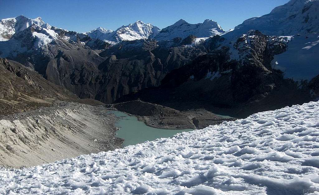 Cordillera Blanca panorama from the SW slopes of Ishinca