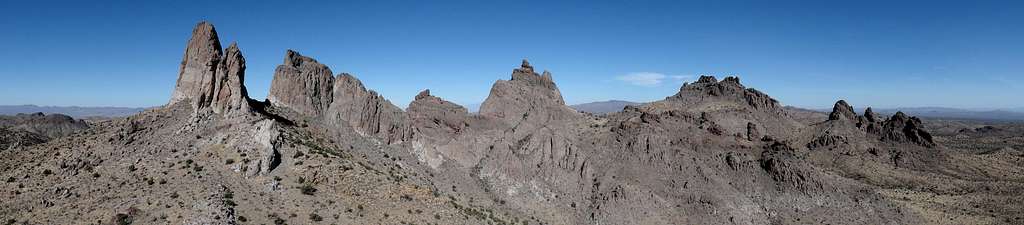 Castle Peaks Mojave Panorama