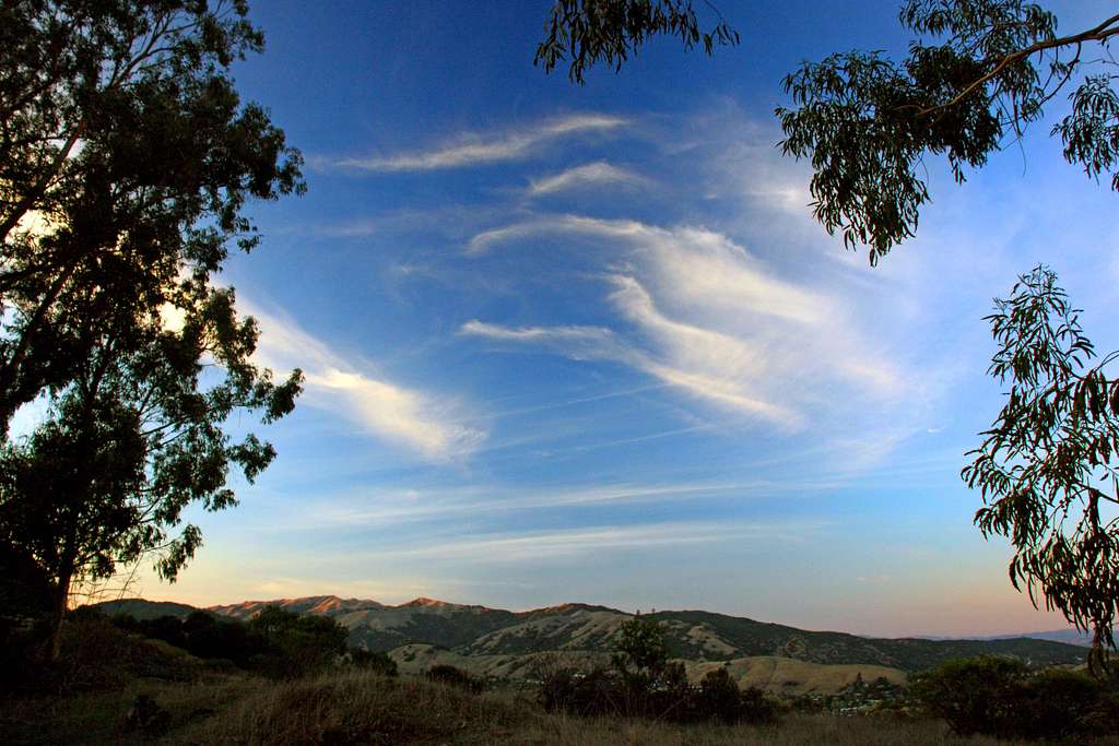 Evening sky above San Rafael Hill