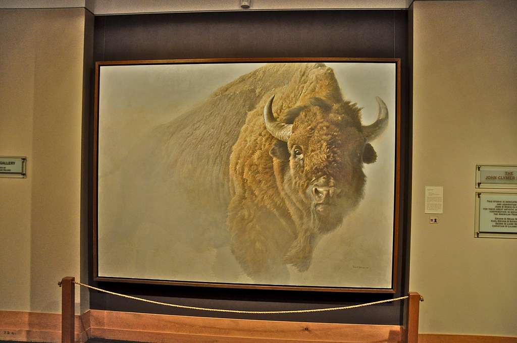 Painting of a buffalo