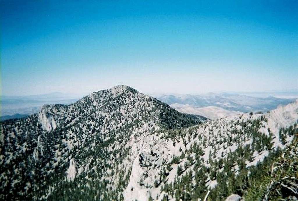 A view of Duckwater Peak and...