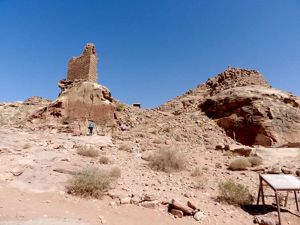 Ruins from the col