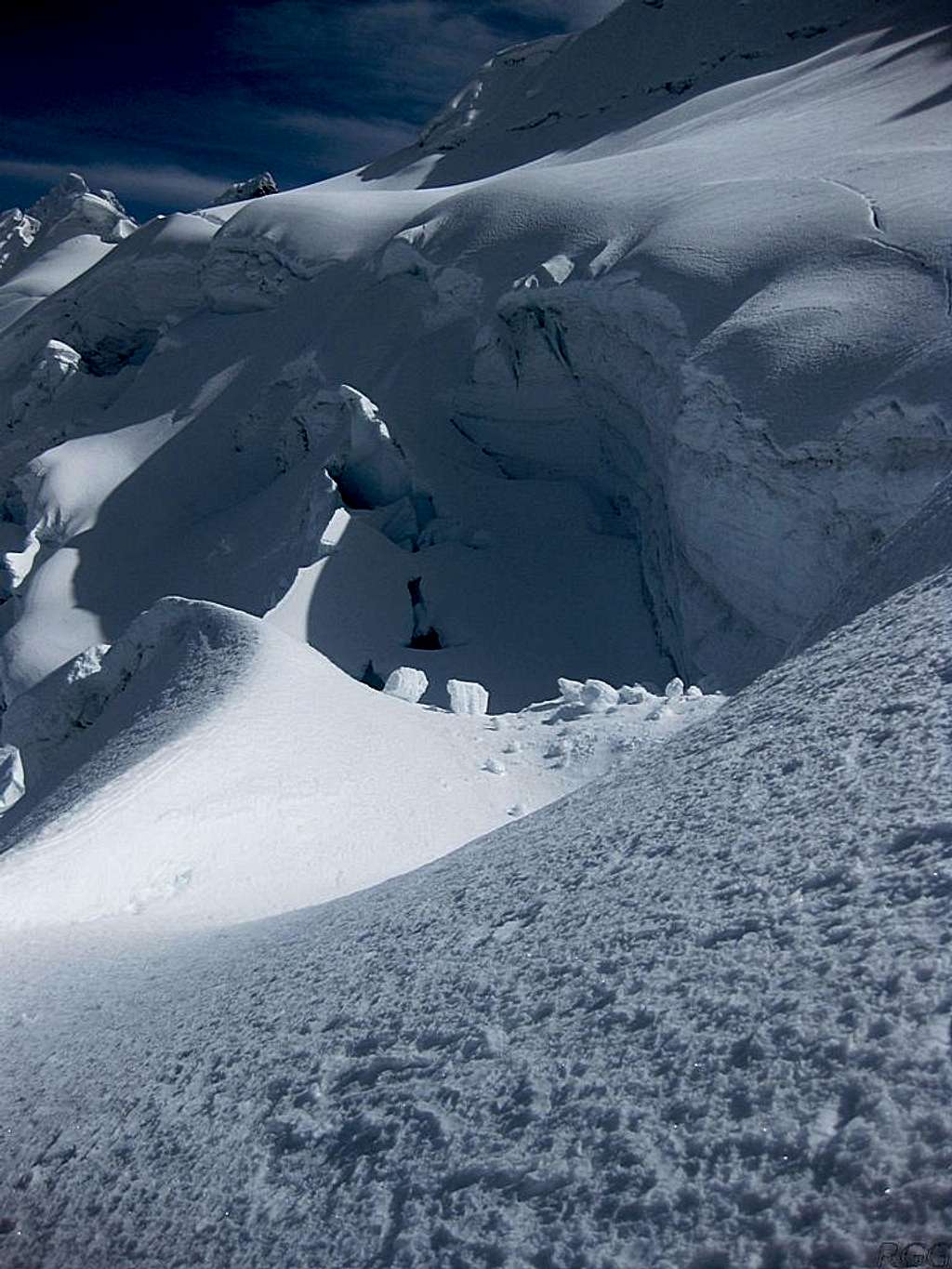 The glacier on Yanapaccha