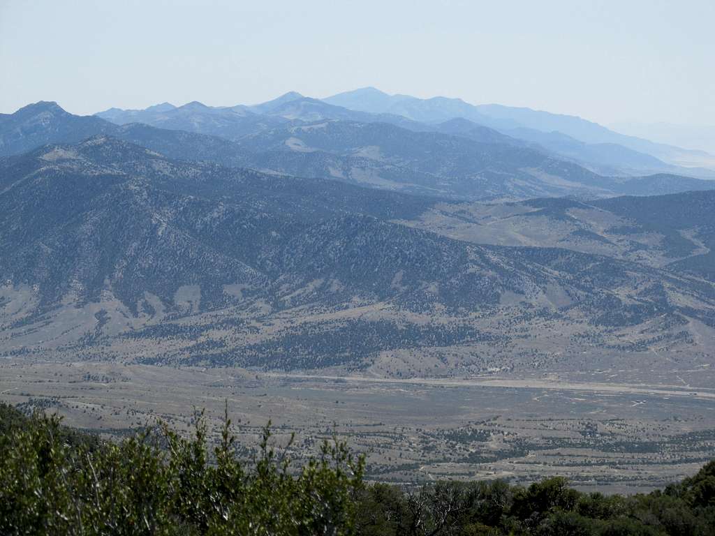 Zoom of Goshute Peak/Range