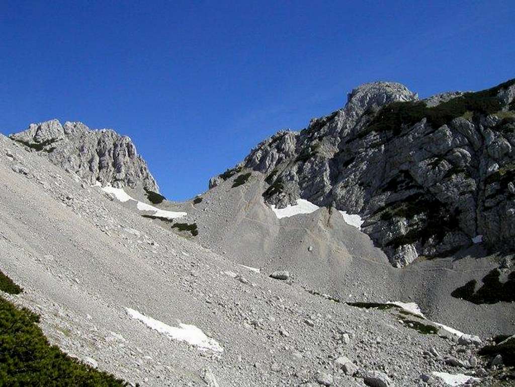Zelenjak and Palec seen from...