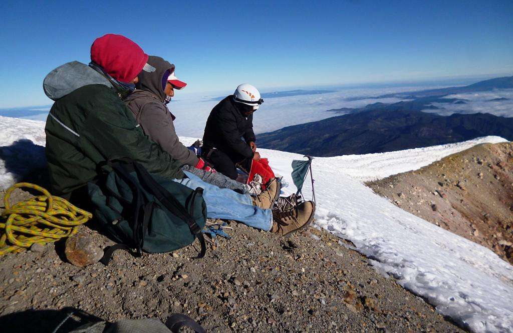 At the summit of Pico de Orizaba.