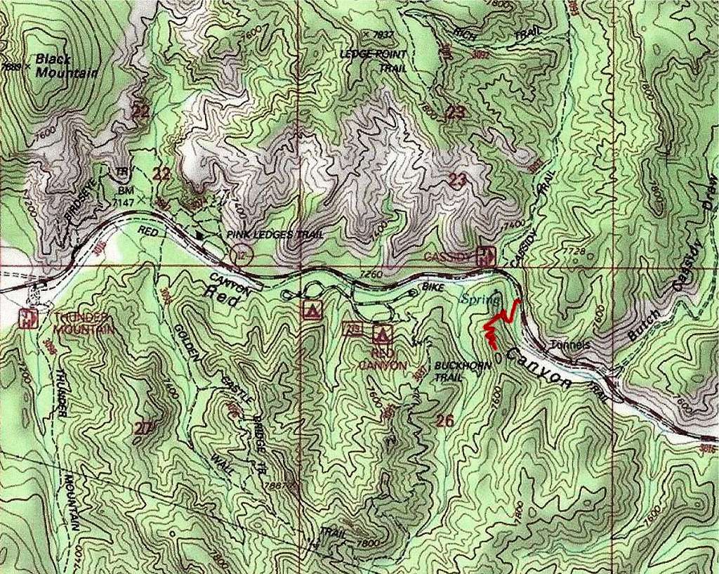 Map of Tunnel Trail