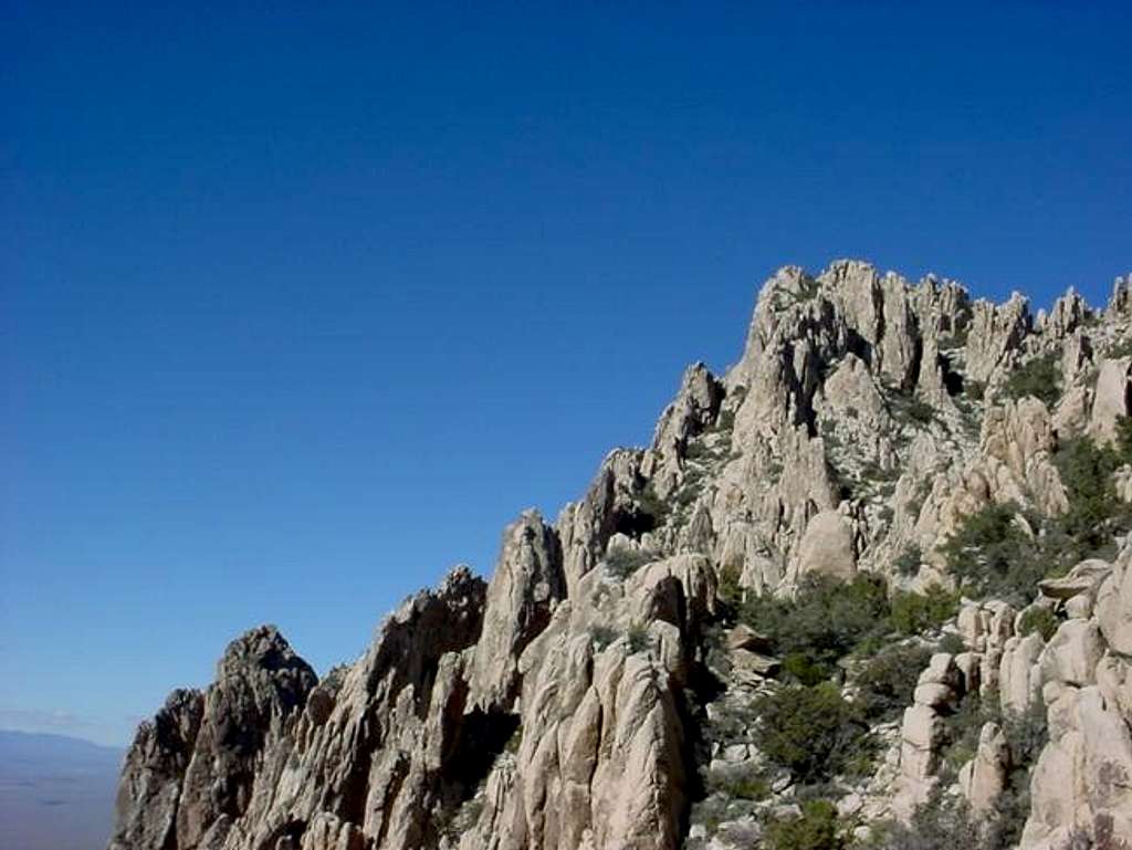 The crags of Spirit Mountain.