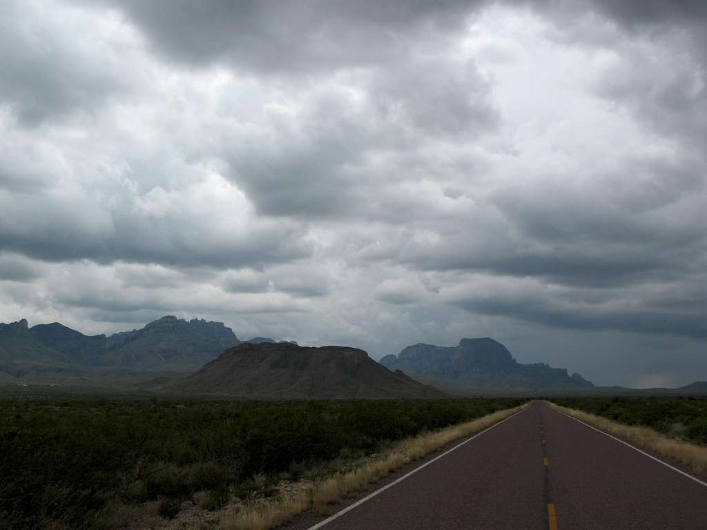 Stormy weather in the Chisos mountains-Big Bend National Park, Texas