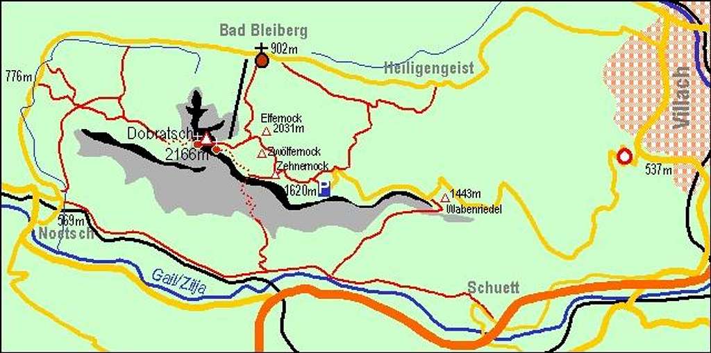 A self-made map of Dobratsch...