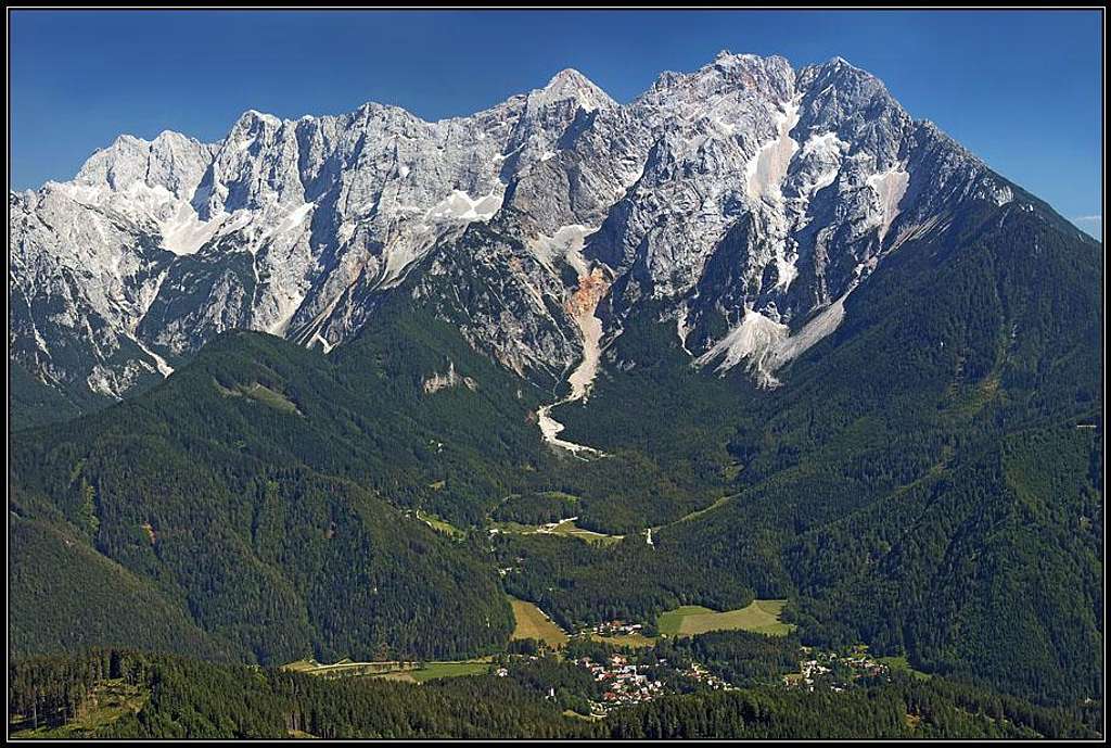 Kamnik and Savinja Alps above Jezersko