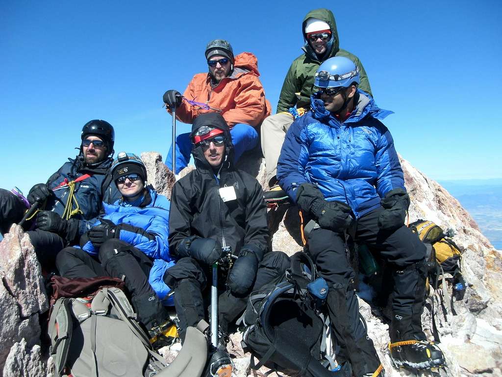 Summit of Shasta with the group
