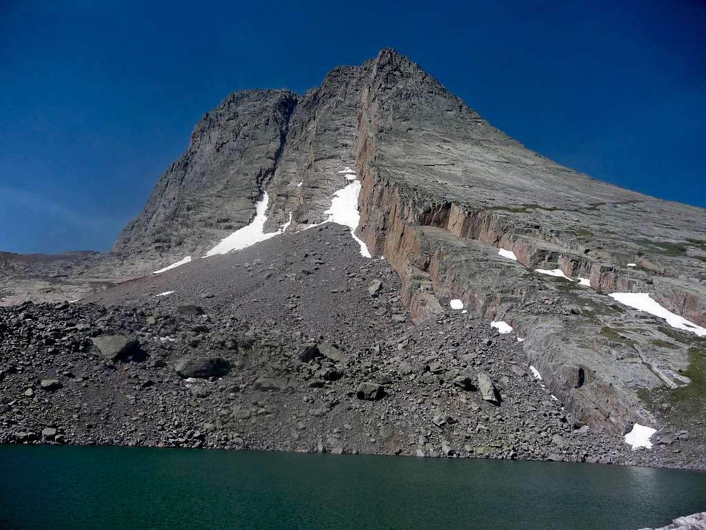 Vestal Peak with Vestal Lake
