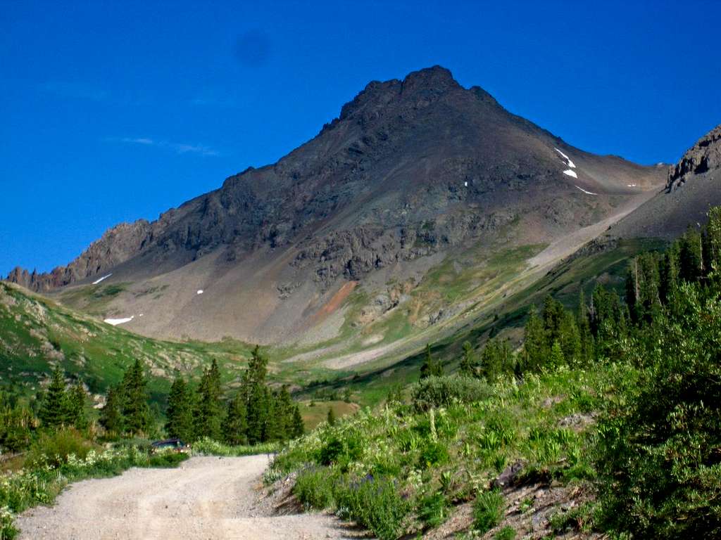 Mount Sneffels from the Road