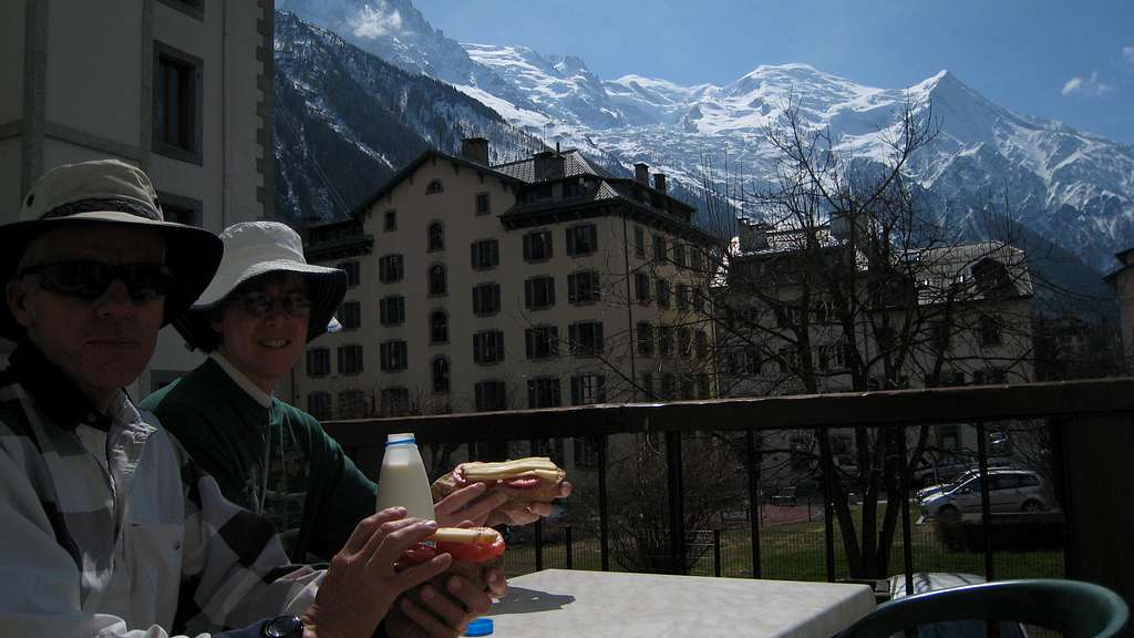Lynne and Mike in Chamonix