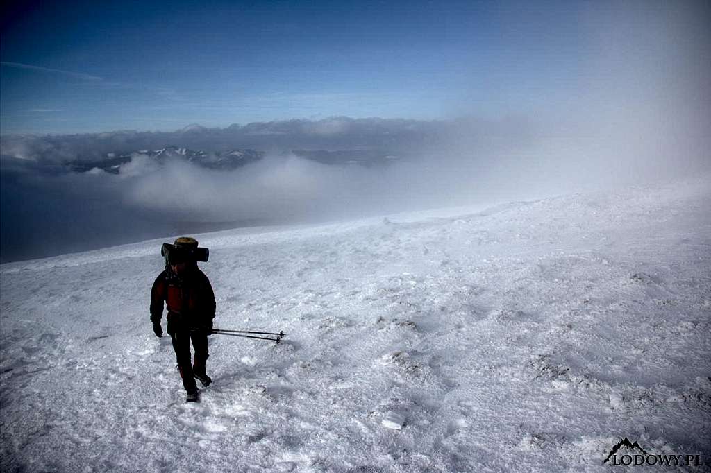 On windy ridge of Low Tatras