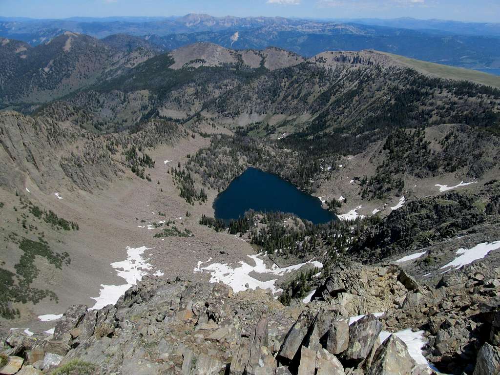 Sheep Lake from summit
