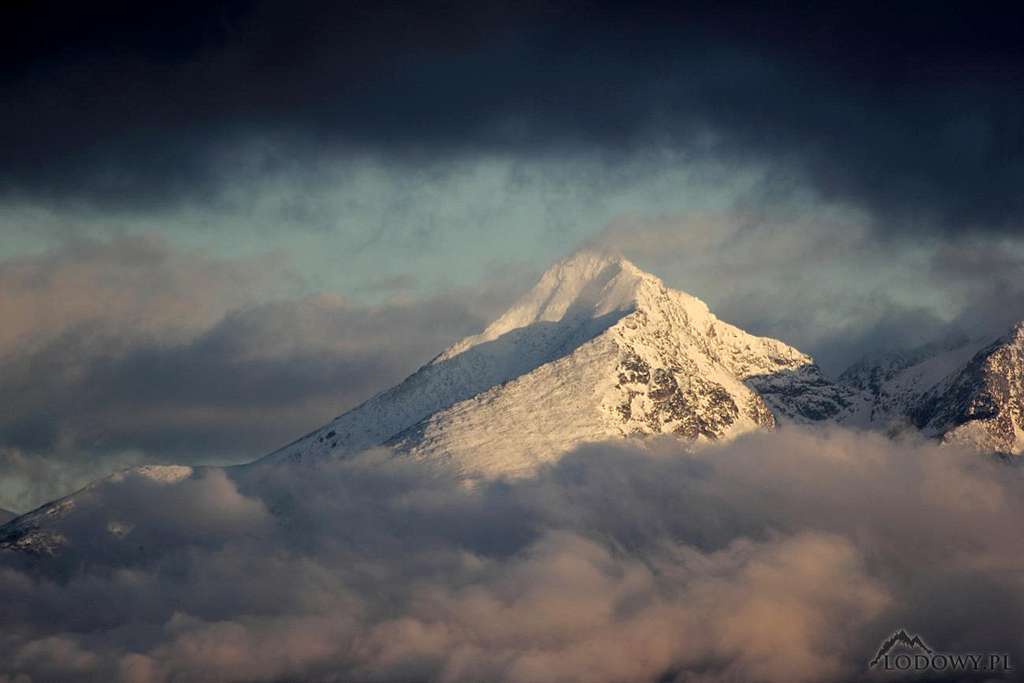 Krivan peak at sunrise