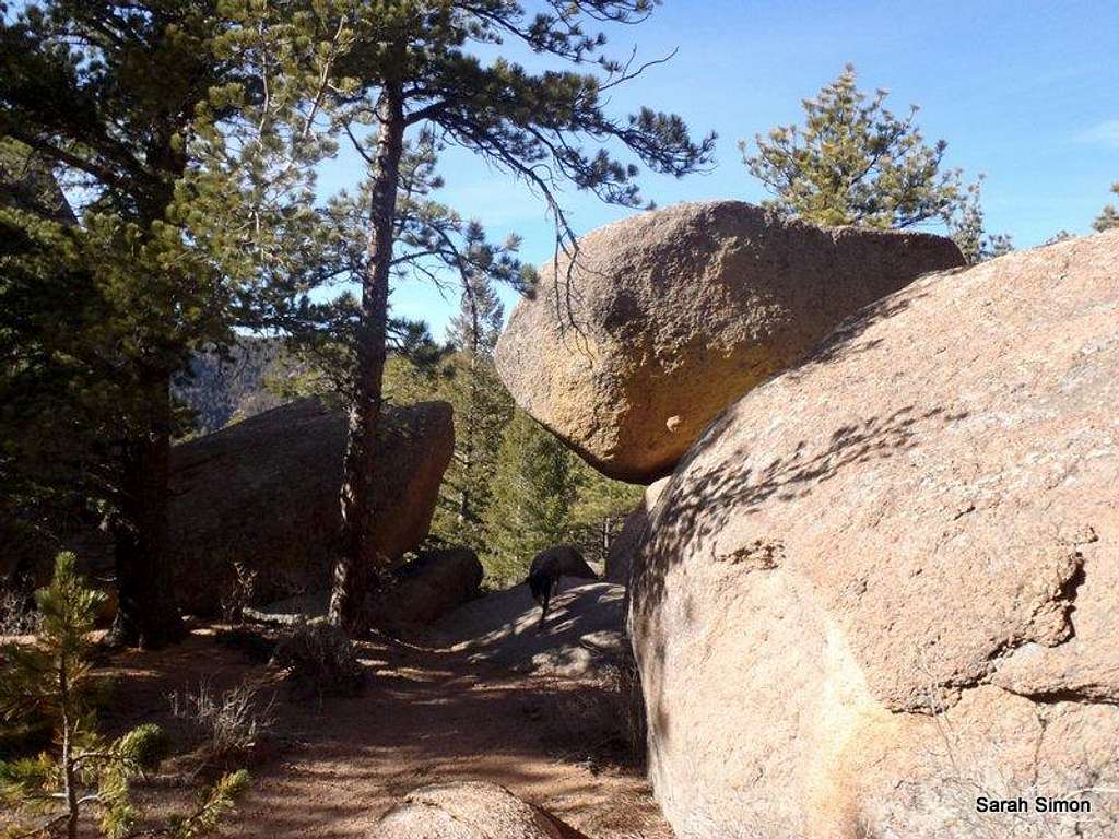 Ridgeline boulder